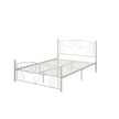 Full Size Unique Flower Sturdy System Metal Bed Frame With Headboard And Footboard