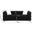 84.3 Length ,35.83 Deepth ,human Body Structure For USA People, Marshmallow Sofa,boucle Sofa ,White Color,3 Seater