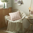 Simple solid color three dimensional Plush home pillow