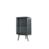 22.25 Floor Corner Cabinet With Glass Door   Shelves For Bathroom, Living Room