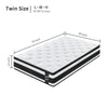 12 Inch Hybrid Mattress Individual Pocket Spring Breathable Memory Foam Knitted Cover CertiPUR-US