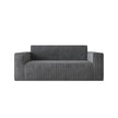 Sofa-in-a-Box, Memory Foam 3-Seater Couch, No Installation & Easy To Transport, Deep Seat Modern Sofa With Corduroy Fabric, Couch For Living Room, Bedroom, Apartment, Home Office,gray