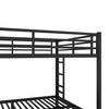 Metal Queen Over Queen Bunk Bed For Teens And Adults,Space Saving Noise Reduced No Box Spring Needed, Black