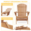 Wooden Outdoor Folding Beach Chair Two-piece Set
