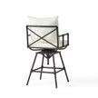 Outdoor Terrace Rotating Soft Cushion Adjustable Height Bar Stool Adjustable Height
