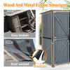 The Storage Shed Is Made Of A Sturdy Metal Frame And Durable Fir Wood, Which Is Sturdy And Durable. The Entire Frame Is Weather-resistant, Making It An Ideal Choice For Your Outdoor Living Space. The