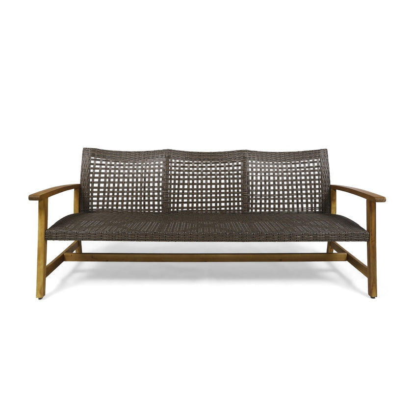 HAMPTON WOOD   WICKER 3 SEATER