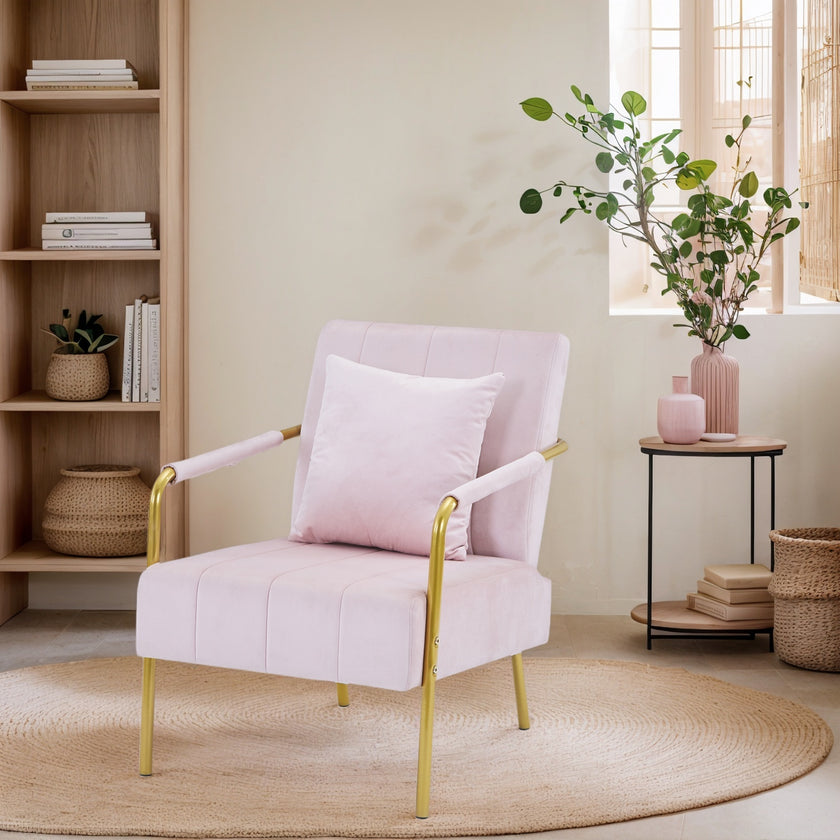Modern Velvet Accent Chair For Living Room