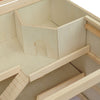 Hamster Cage 3 Tiers Wooden Big Habitat Mice Rat Exercise Play House Pen Opening Roof Ramps