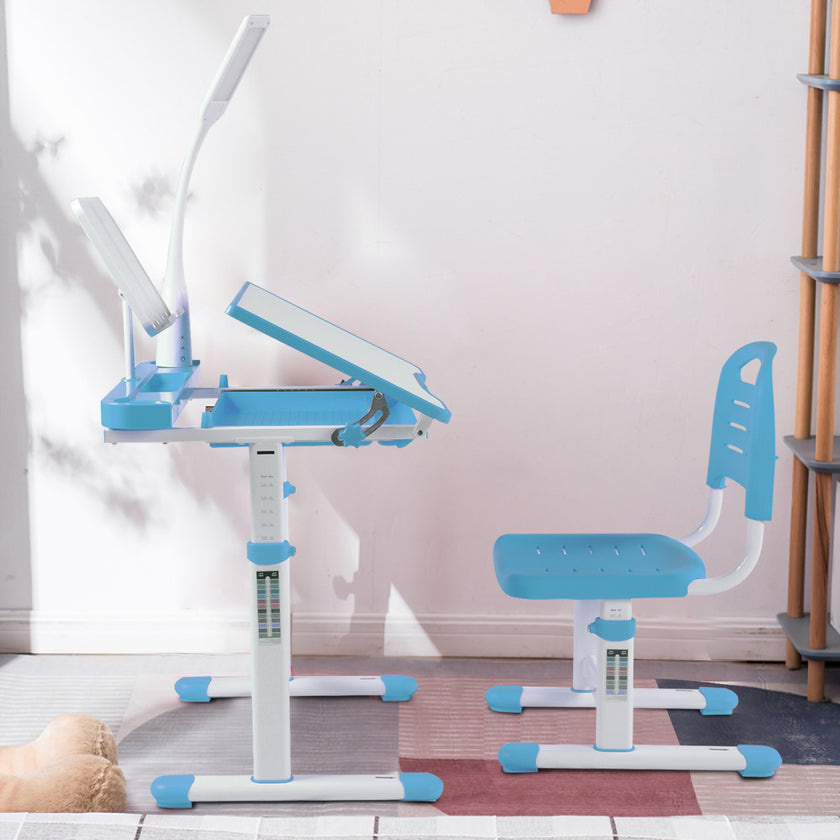 Children's Desk And Chair Set Blue