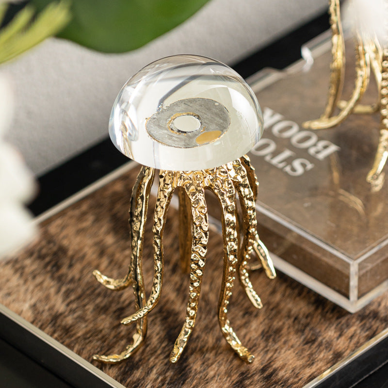Jellyfish Decoration Metal Ocean Art Theme