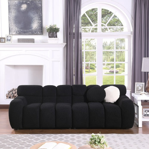 87.4 Length ,35.83 Deepth ,human Body Structure For USA People, Marshmallow Sofa,boucle Sofa ,3 Seater