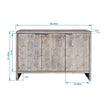 Farmhouse Style 3-door Wooden Cabinet