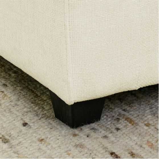 Modern Chenille Comfy Upholstered 2-Seat Sofa With 2 Lumbar Pillow, Deep Seat Sofa Sleeper For Living Room, Apartment, Office, Studio Beige White, 2-Seat