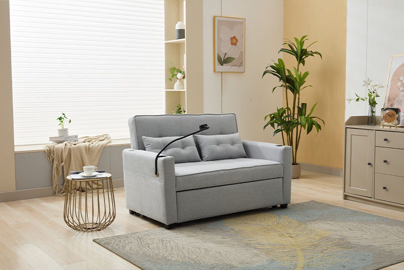 Futon Chair Bed Convertible Chair 3-in-1 Pull Out Sleeper Chair Beds With USB Ports,Wear-resistant And Anti-scratch, Armchair Bed Sleeper For Living Room Cannot Be Sold On Temu