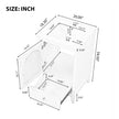 20 Bathroom Vanity With Sink, Bathroom Cabinet With Soft Closing Glass Door, A Drawer, Black