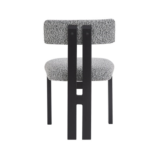 Upholstered Armless Dining Chairs With Metal Legs  Set Of 2