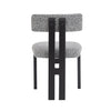 Upholstered Armless Dining Chairs With Metal Legs  Set Of 2