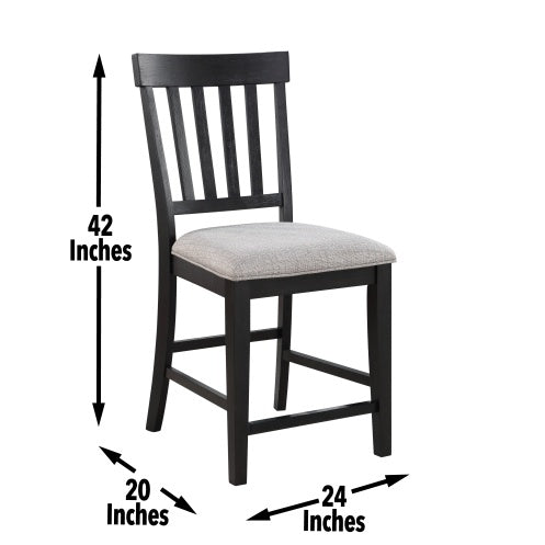 Halle - Counter Chair Dark Brown