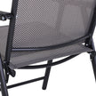 2-piece Patio Folding Chairs, Set With A Simple & Breathable Mesh, Dining Chair With Armrests, For Garden Yard, Camping