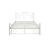 Queen Size Unique Flower Sturdy System Metal Bed Frame With Headboard And Footboard