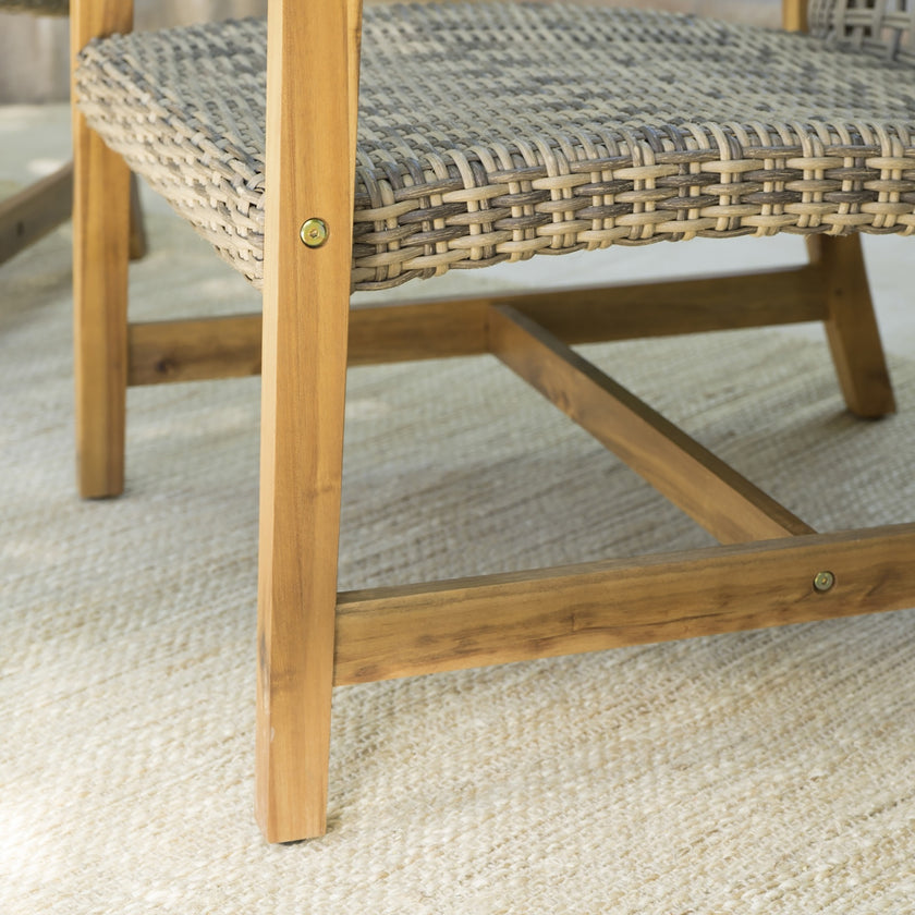 HAMPTON WOOD   WICKER CLUB CHAIR