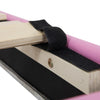 Full Size Upholstered Bed Frame With LED Lights, Modern Upholstered Princess Bed With Crown Headboard, 2 Drawers