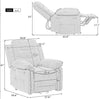 Massage Recliner,Power Lift Chair For Elderly With Adjustable Massage And Heating Function,Recliner Chair With Infinite Position And Side Pocket For Living Room ,Blue