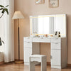 Dressing Table Set With LED Mirror And 3 Lighting Modes