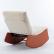 Modern Rocking Chair Recliner, Comfy Rocker Nursery Chair With Footrest, Accent Reading Chair, Uphol