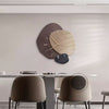New Chinese Style Dining Room Dining Table Hanging Painting Punch-free Wall Clock