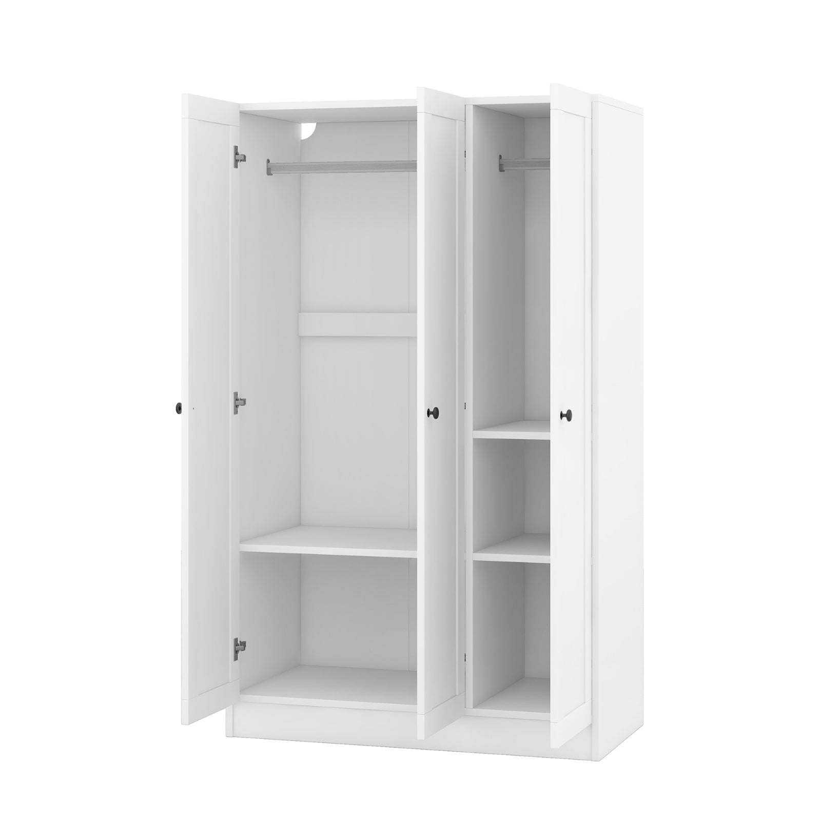 K&K Kitchen Island With Trash Can Storage Cabinet, Kitchen Cart With Drop Leaf, Spice Rack, Towel Ra