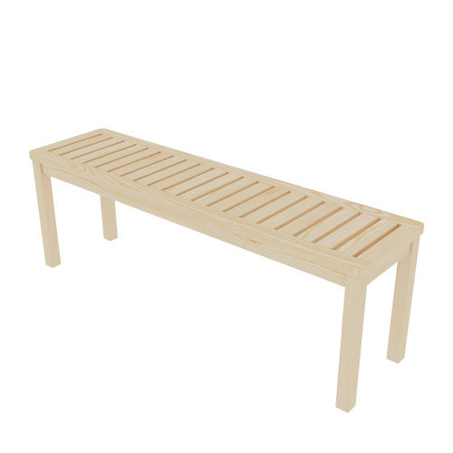 52 Solid Wood Slatted Bench For Living Room, Bedroom, Or Entryway   Durable Natural Hardwood Finish, Perfect For Foot Of Bed Or Entryways, Hallways