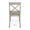 Acacia Wood Dining Chairs, Light Grey Wash, 21D X 17.75W X 35.5H Inch  Set Of 2