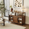Living Room Shelves, With Two Storage Rooms, Storage Box, Modern Kitchen Utensils Cabinet, Self-service Wooden Storage Cabinet, Corridor Dining Room Transparent Glass Cabinet