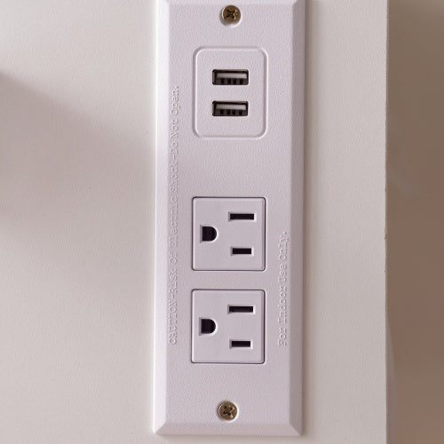 Vanity Desk With Lighted Mirror & Power Outlet, Makeup Vanity Desk With Drawers And Cabinet, Sturdy Iron Bracket, Make Up Vanity Table For Bedroom, White