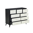 CABINET WOOD MDF BOARDS, 9 Drawers Dresser, BLACK COLOUR