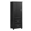 Tall Bathroom Storage Cabinet, Freestanding Storage Cabinet With Two Drawers And Adjustable Shelf, MDF Board With Painted Finish