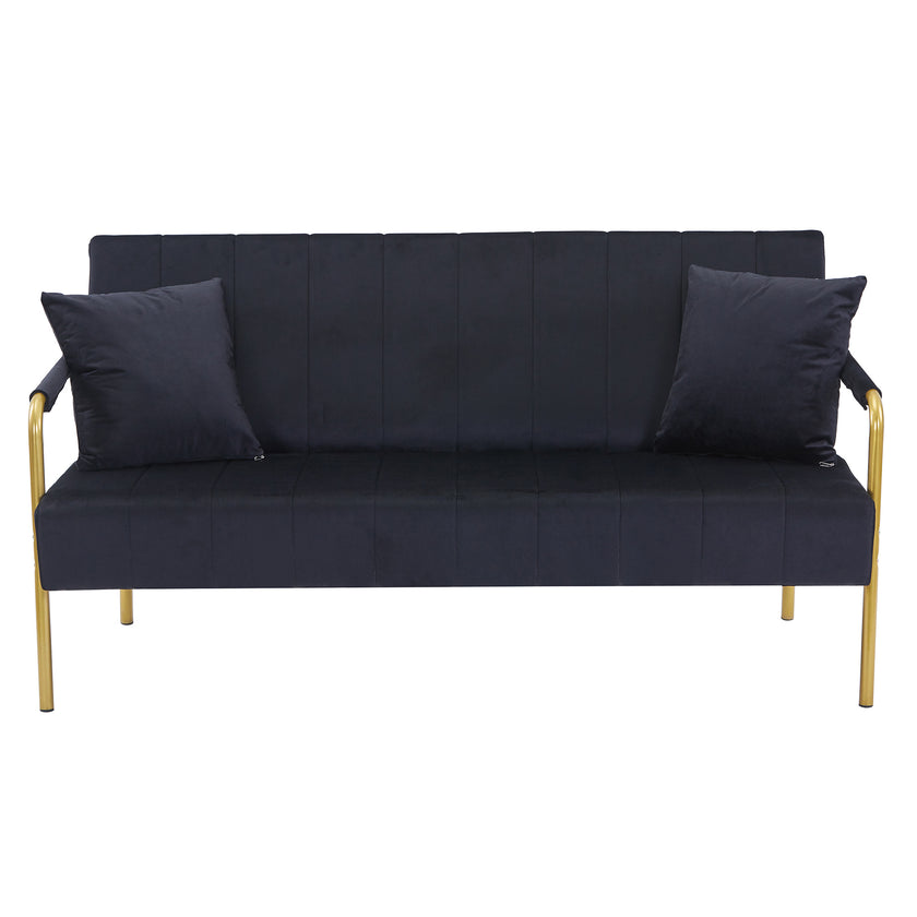 Modern Velvet Loveseat Sofa For Living Room