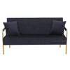 Modern Velvet Loveseat Sofa For Living Room