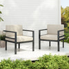 27.7 Modern Outdoor Lounge Chair With Aluminum Frame, Weather-Resistant Cushions, Sleek Design, Perfect For Patio, Garden, Or Balcony