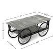 Modern Style Coffee Table Rectangle Coffee Table End Side Table Retro Design Coffee Table With Sturdy Base For Living Room Decor Black