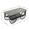 Modern Style Coffee Table Rectangle Coffee Table End Side Table Retro Design Coffee Table With Sturdy Base For Living Room Decor Black