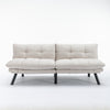 Cream Convertible Folding Modern Sofa Bed