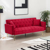 Modern Velvet  Sofa Bed Folding Futon For Lving Room