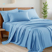 6pcs Bed Sheet Sets Blend Rayon Derived From Bamboo