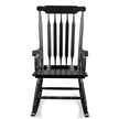Black Poplar Windsor Wood Rocking Chair