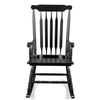 Black Poplar Windsor Wood Rocking Chair