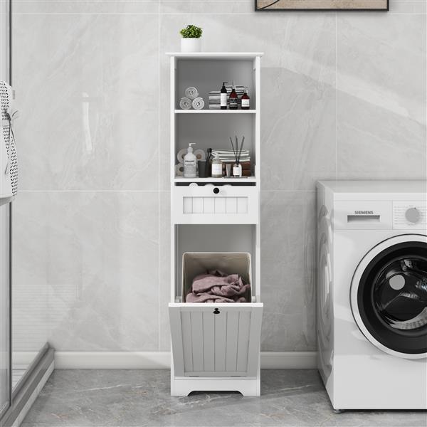 Single Compartment Single Drawer Inclined Laundry Classification Cabinet,