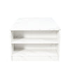 Modern Coffee Tables For Living Room, LED Coffee Table, Storage Coffee Table, Small Coffee Table, Wood Center Table With 2 Drawers And Open Side Shelf